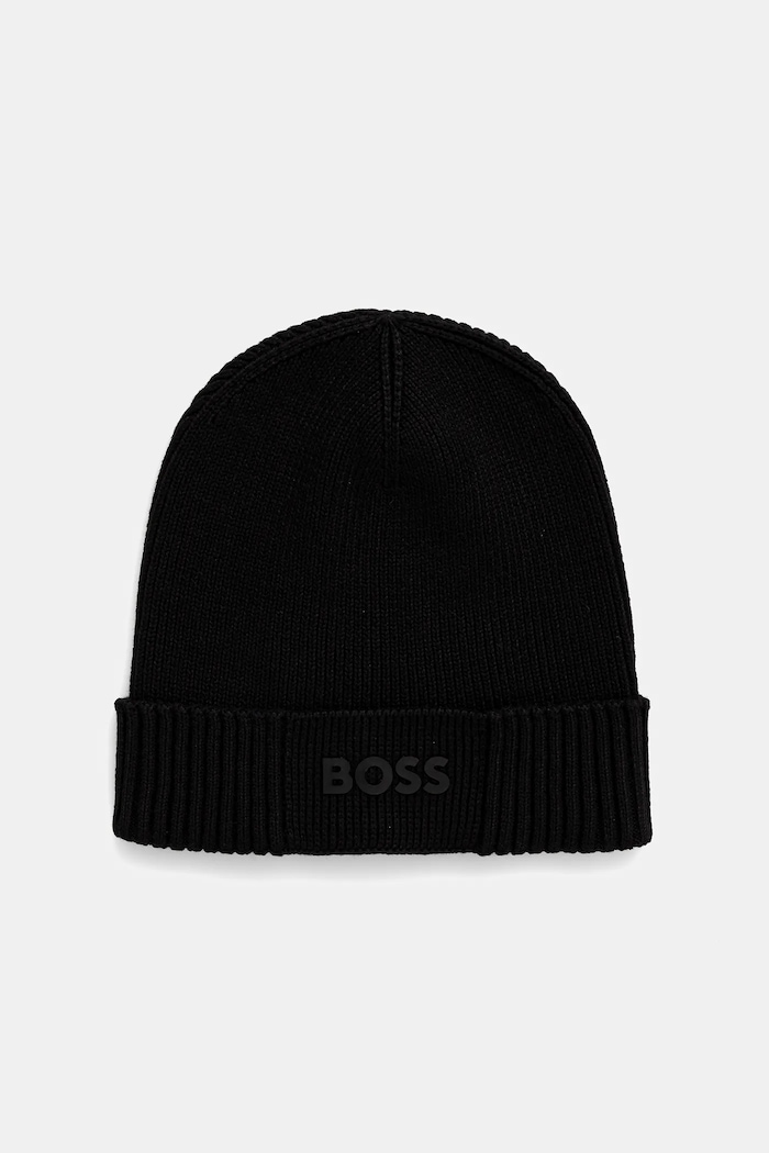 Σκουφί από μείγμα μαλλιού Boss Green BOSS GREEN Gelio-C_Sz40 με μείγμα μαλλιού μαύρο 50499423