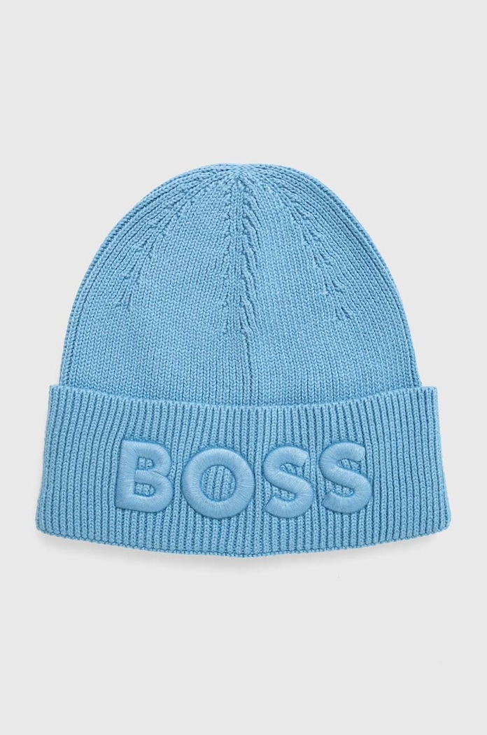 Kapa s dodatkom vune Boss Orange BOSS ORANGE natpis plava 50497967
