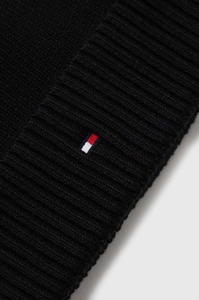 Tommy Hilfiger czapka i szalik z domieszką kaszmiru AM0AM11624 czarny