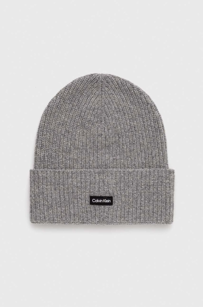 Čepice Calvin Klein směs šedá K50K510984