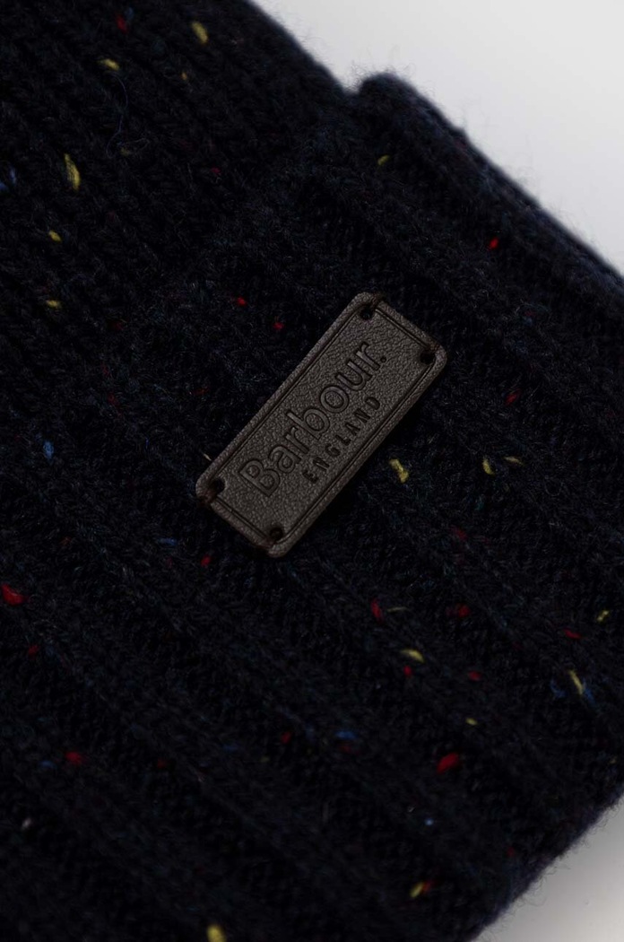 Barbour beanie and scarf Carlton Fleck Beanie & Scarf Gift Set MGS0047 navy