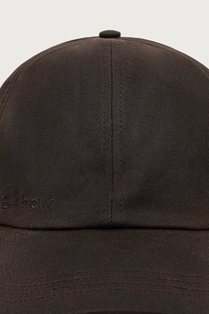 Barbour Czapka bejsbolówka męska bawełniana MHA0005 brązowy AA00