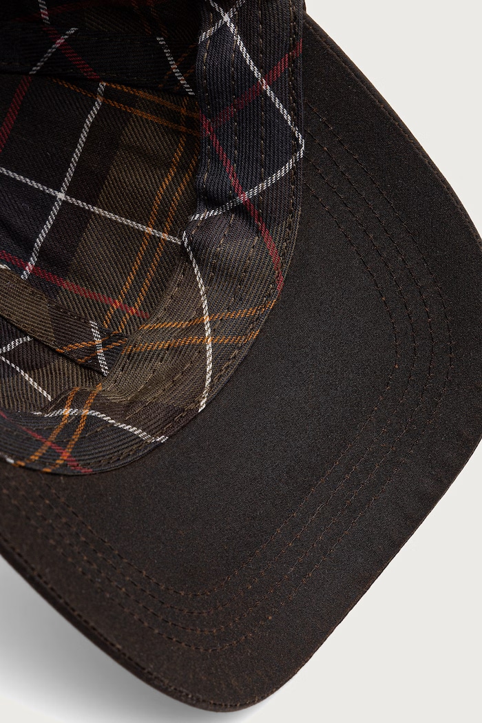 Czapka bejsbolówka męska bawełniana Barbour MHA0005 brązowy