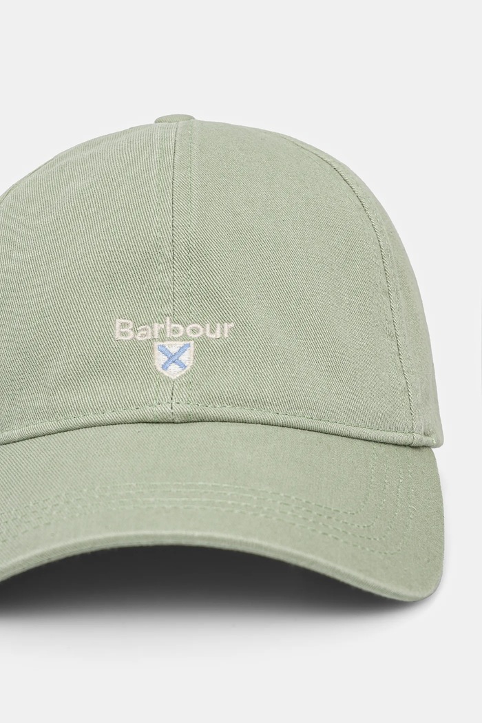 Barbour baseballová čepice pánská bavlněná MHA0274 zelená AA00