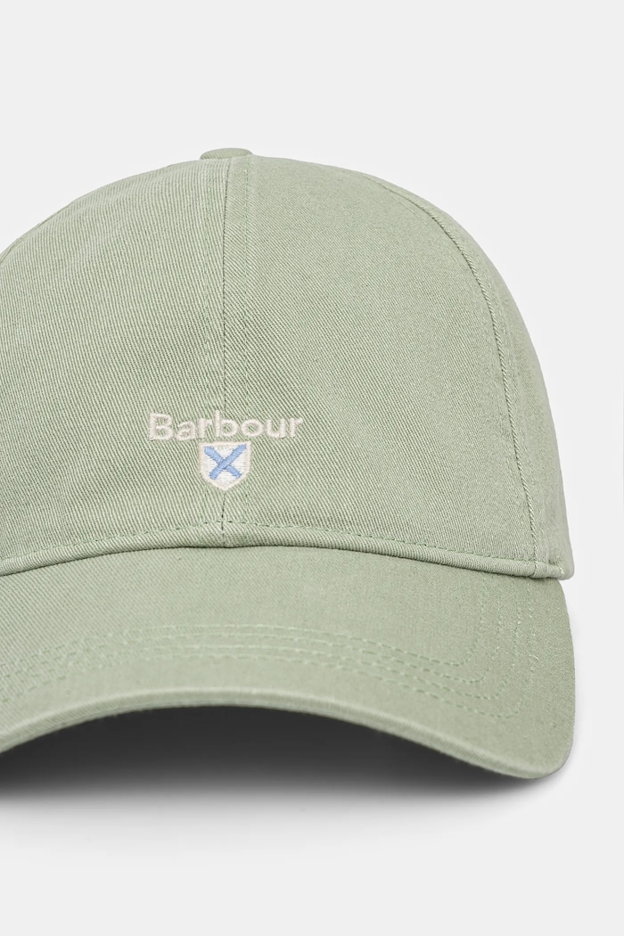 Barbour baseballová čepice pánská bavlněná MHA0274 zelená AA00