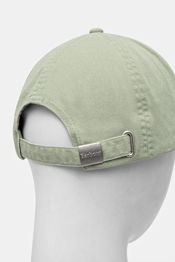 Doplňky Barbour baseballová čepice pánská bavlněná MHA0274 zelená