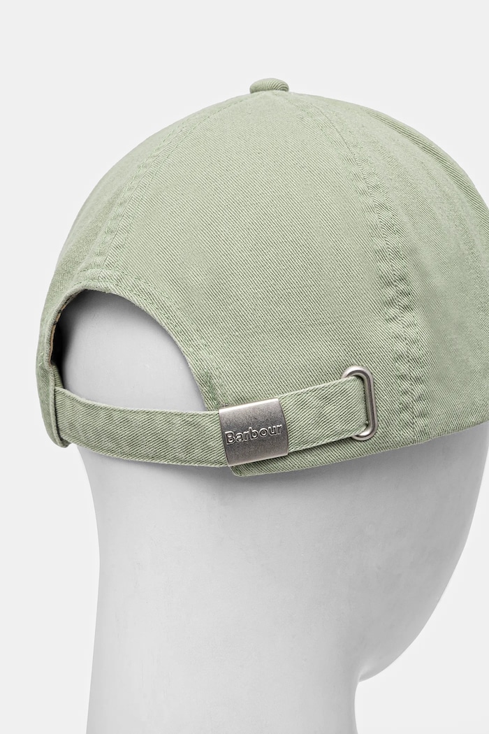 Doplňky Barbour baseballová čepice pánská bavlněná MHA0274 zelená