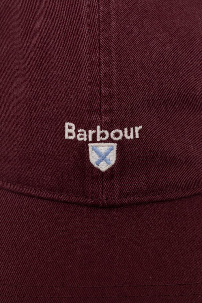 Αξεσουάρ Barbour Καπέλο μπέιζμπολ ανδρικό βαμβακερό MHA0274 μπορντό