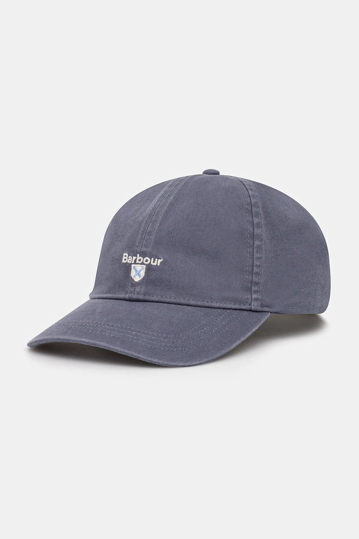Barbour șapcă de baseball pentru bărbați din bumbac albastru MHA0274
