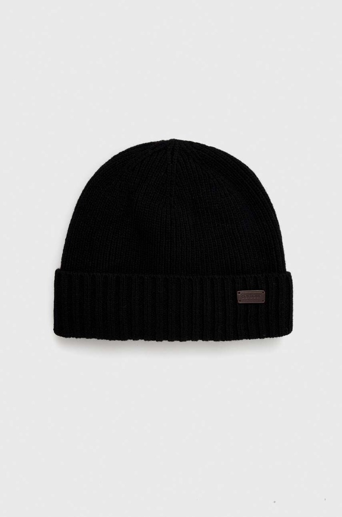 Čepice Barbour vlna černá MHA0449