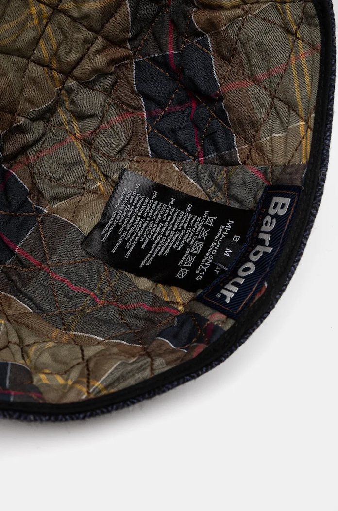Vlněná čepice Barbour námořnická modř MHA0483