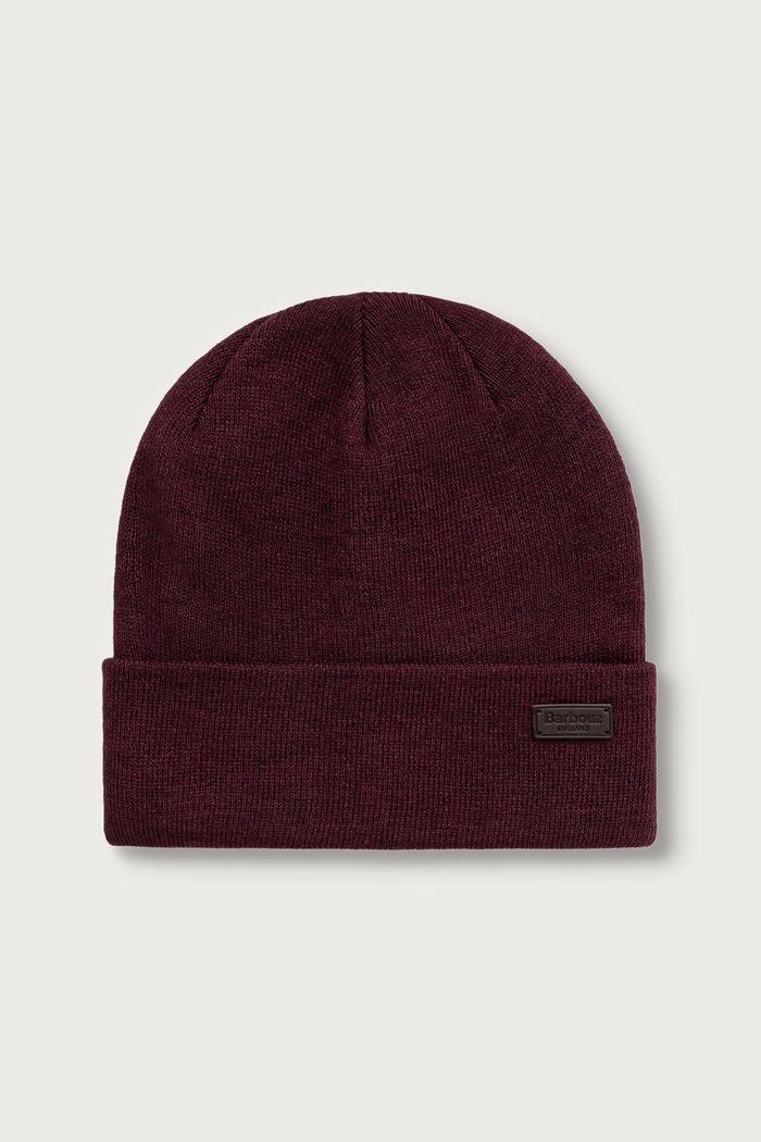 Barbour Czapka męska bordowy MHA0820