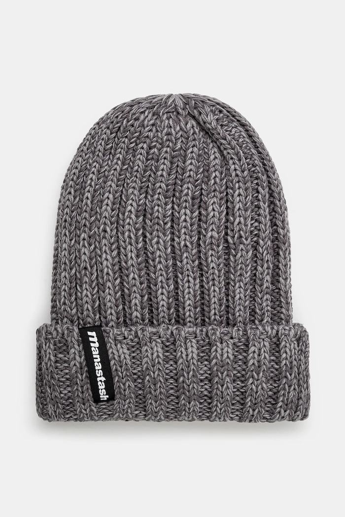 Čiapka Manastash 90'S Logo Beanie Ii jednofarebný sivá 7923974005