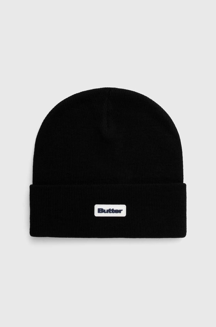 Butter Goods czapka Tall Cuff Beanie aplikacja czarny BGQ423D14301