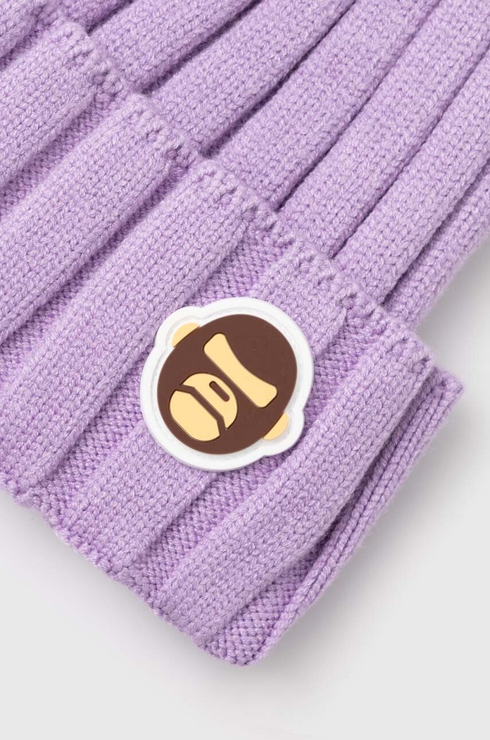 AAPE czapka Basic "Aldo" Badge AHT5245 fioletowy SS24