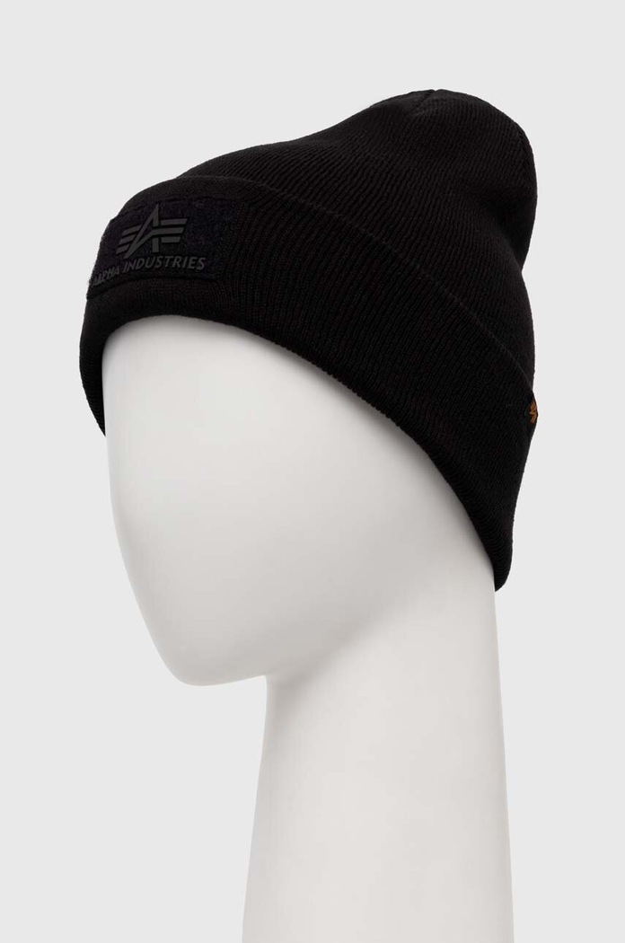 Akcesoria Alpha Industries czapka Velcro 118943.03 czarny