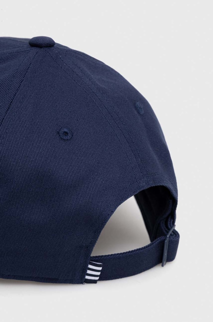 Akcesoria adidas Originals czapka z daszkiem bawełniana Trefoil IL4843 niebieski