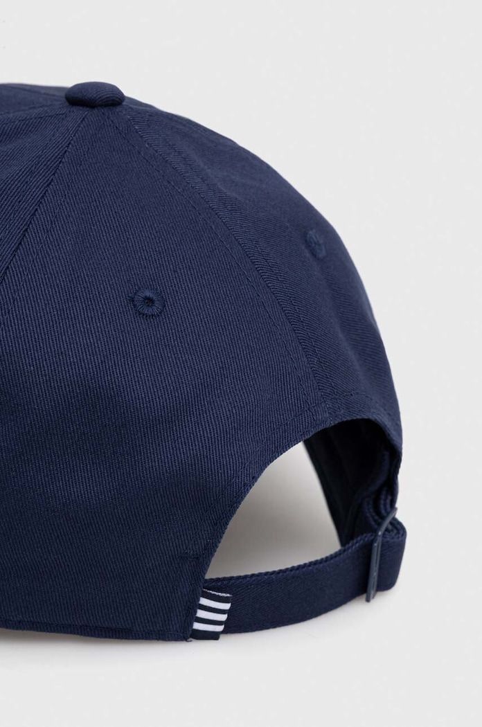 Akcesoria adidas Originals czapka z daszkiem bawełniana Trefoil IL4843 niebieski