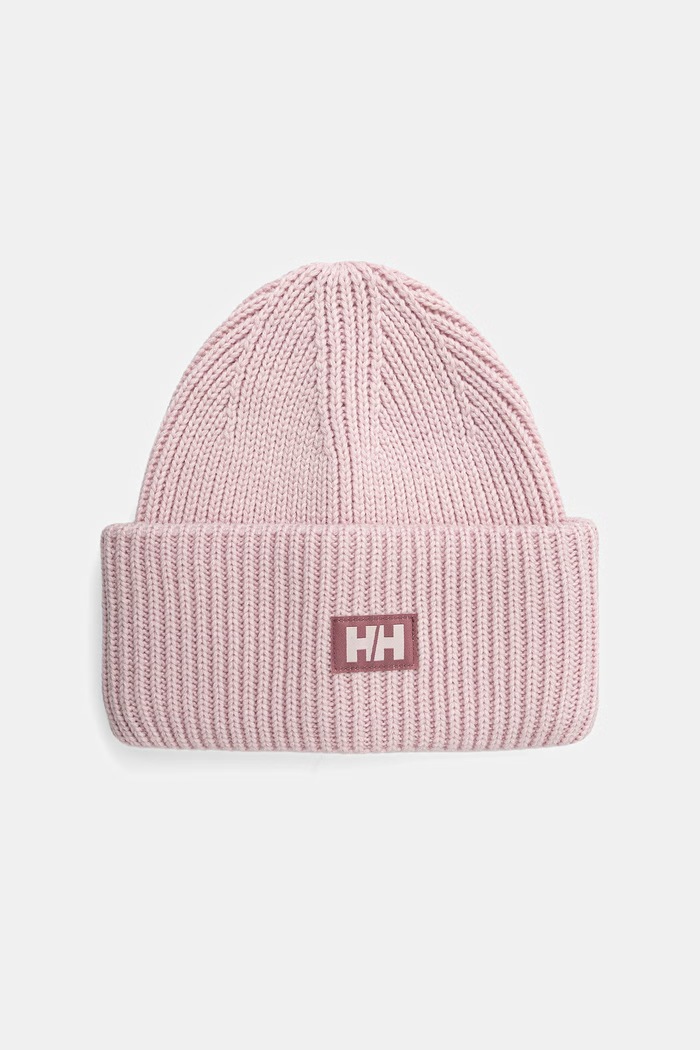 Helly Hansen czapka beanie HH RIB BEANIE różowy 54020