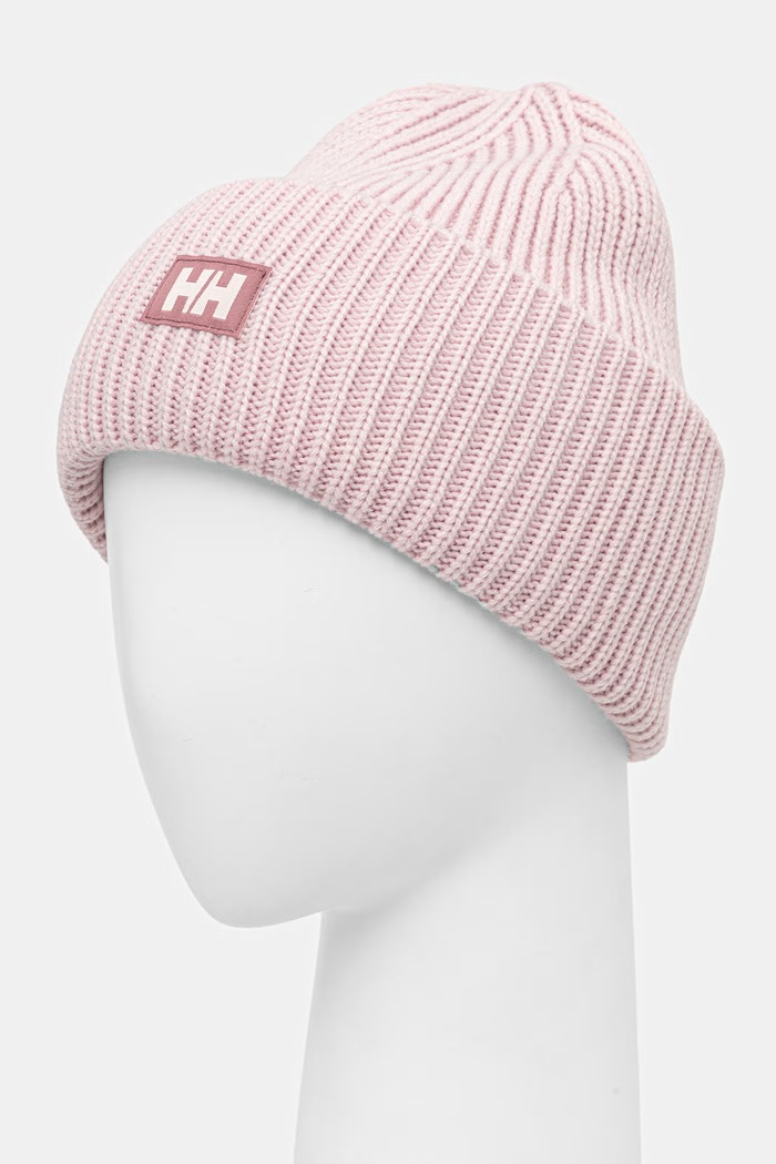 Akcesoria Helly Hansen czapka beanie HH RIB BEANIE 54020 różowy