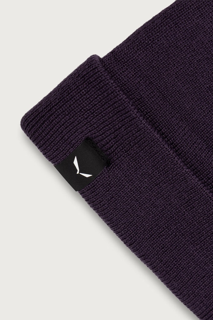 Akcesoria Salewa Czapka beanie z wełną Puez Marino Beanie 00.0000028773 fioletowy