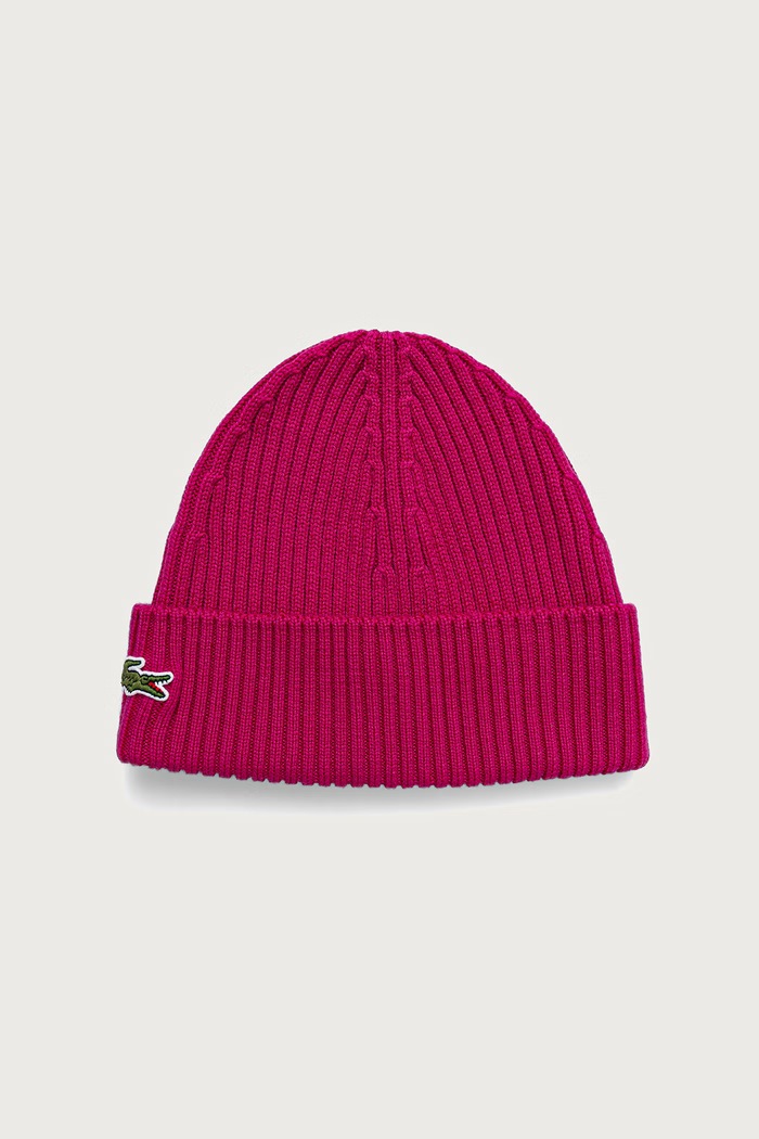 Lacoste Czapka wełniana różowy RB0001