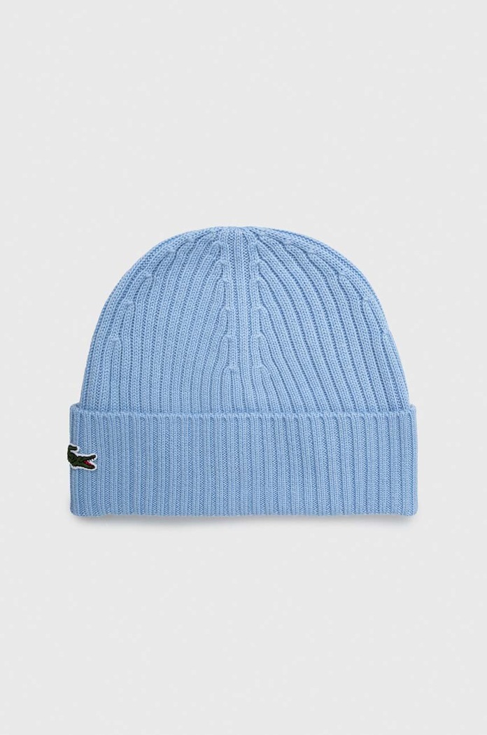 Lacoste czapka wełniana wełna niebieski RB0001