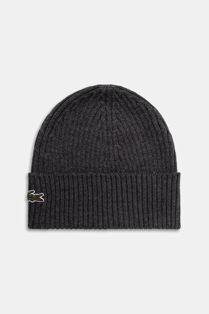 Lacoste wool beanie gray RB0001