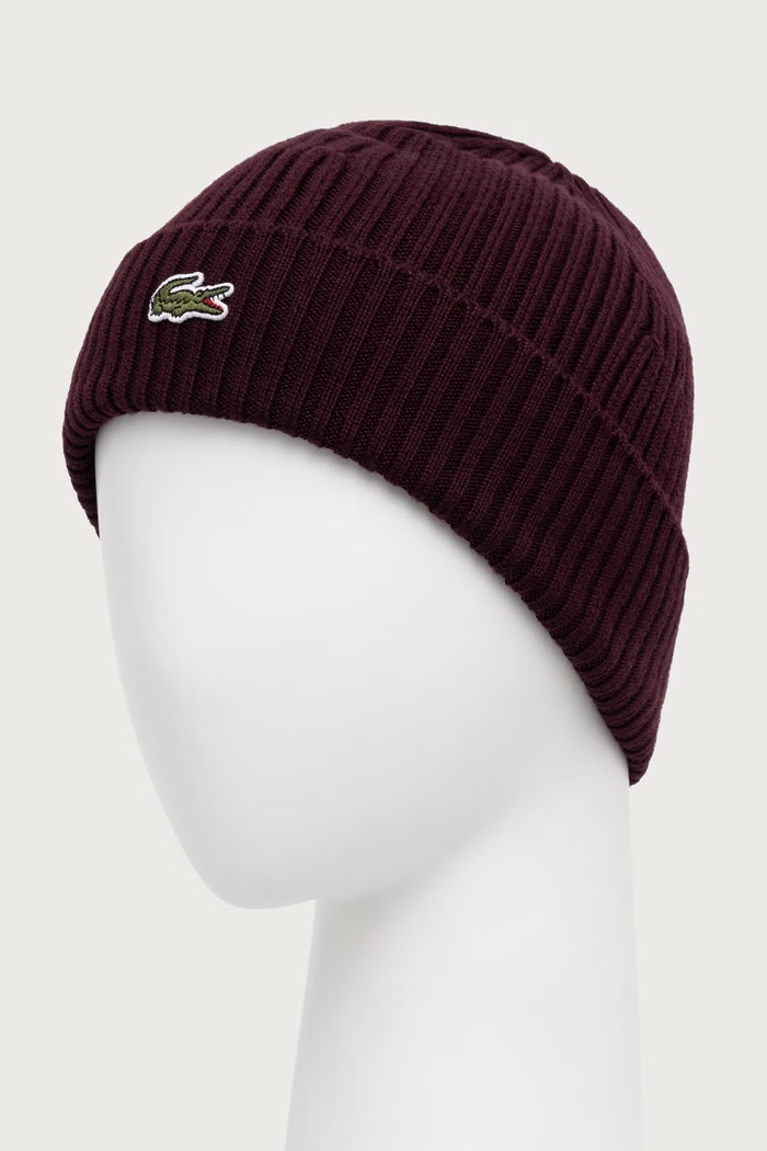 Lacoste Vlněné RB0001 burgundské AW25