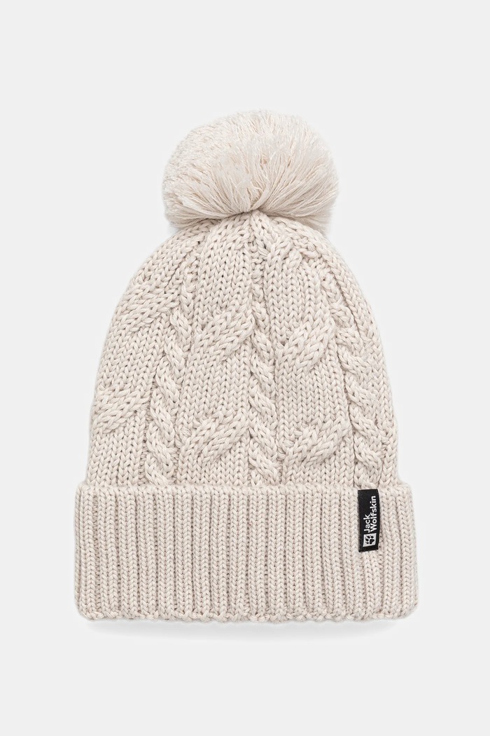 Jack Wolfskin Căciulă Pompom bej 1905092