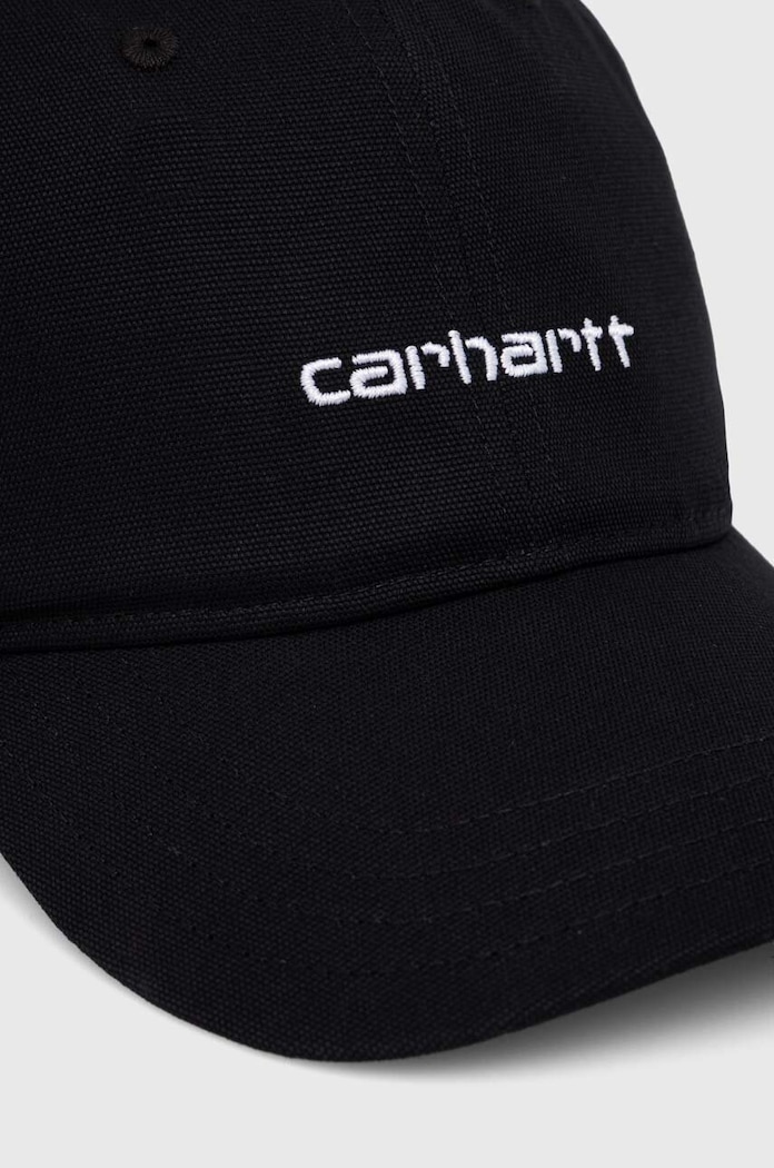Бавовняна бейсболка Carhartt WIP I028876.0D2XX чорний AW23