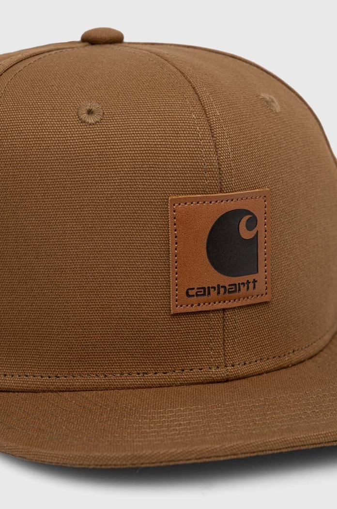 Bavlnená šiltovka Carhartt WIP I023099.HZXX hnedá AW23