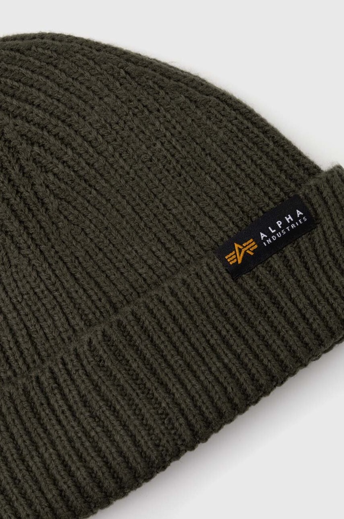 Čepice Alpha Industries Dockers Beanie 138905.142 zelená AW23