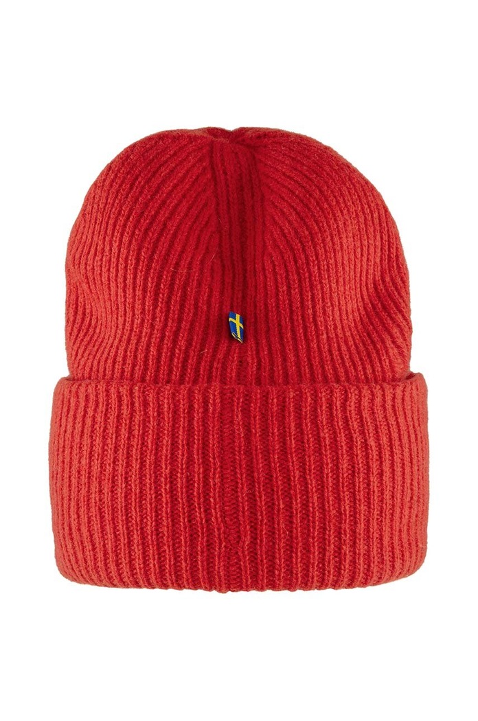 Fjallraven Vlněná čepice Fjallraven 1963 Logo F78142.334 červená AW25