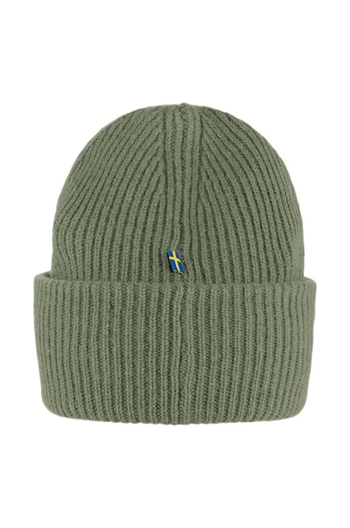 Fjallraven Vlněná čepice Fjallraven 1968 Logo F78142.677 zelená AW25
