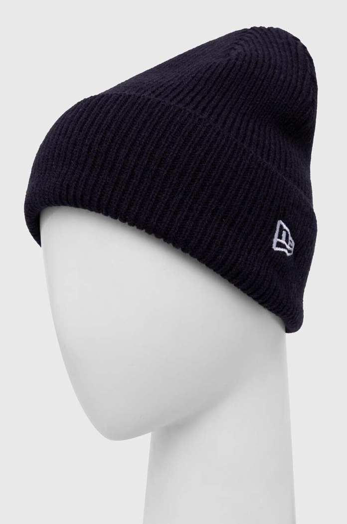 Čepice z vlněné směsi New Era 60424813 námořnická modř AW23