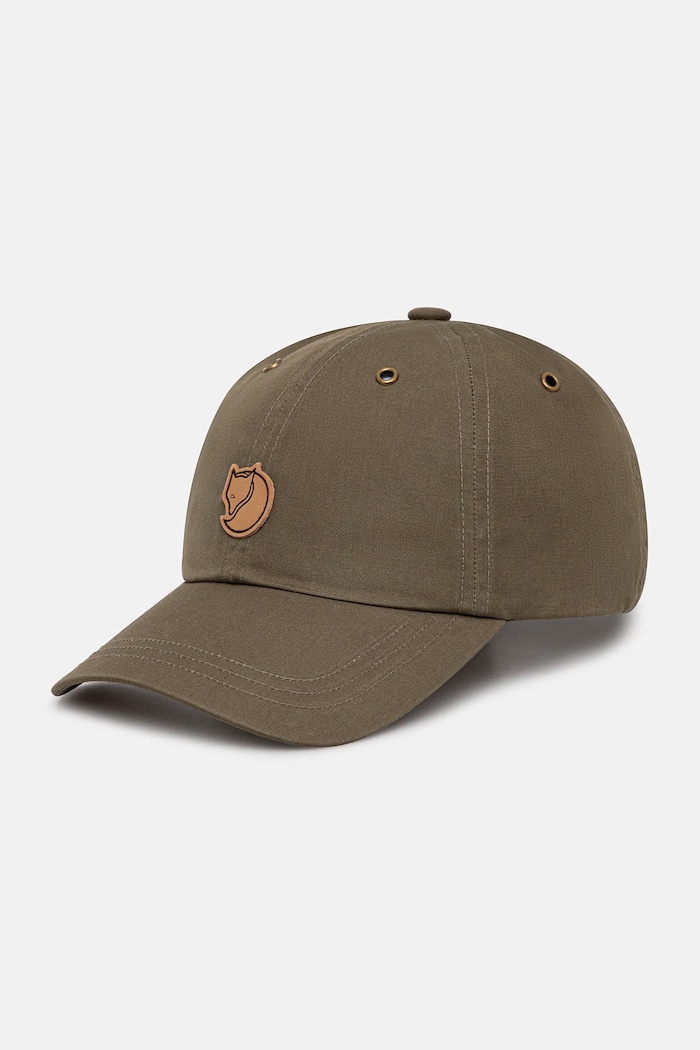 Fjallraven czapka z daszkiem Vidda aplikacja zielony F77357