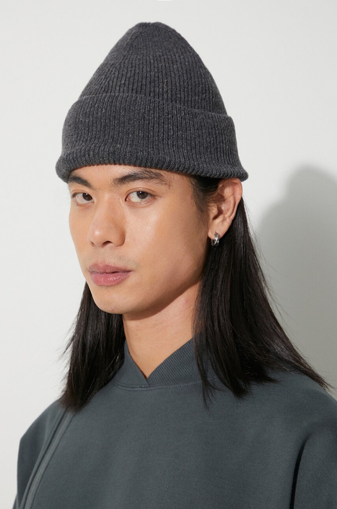 Universal Works czapka wełniana Watch Cap szary 29478