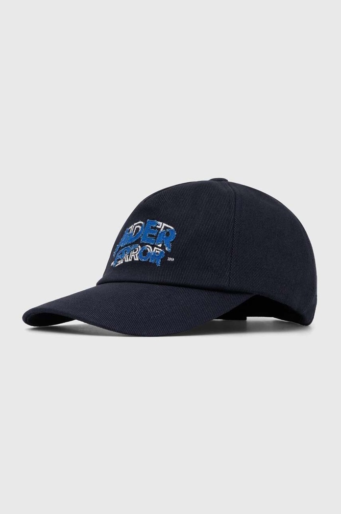 Ader Error cotton baseball cap Edca Logo Cap applique navy BMADFWHW0205
