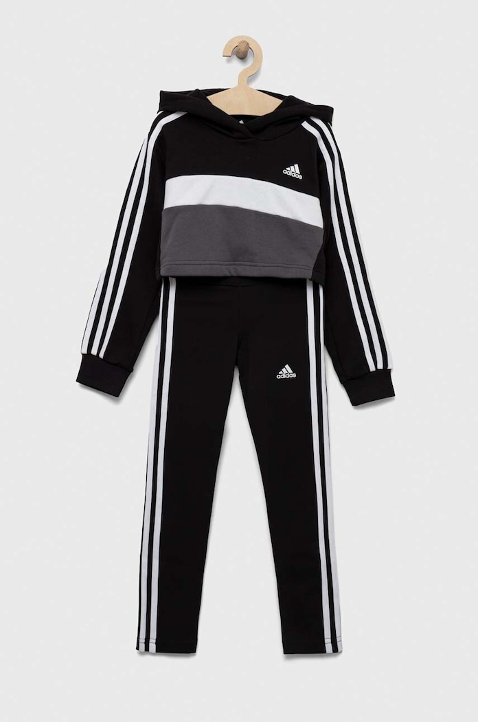 adidas dres dziecięcy dzianina czarny IJ8736