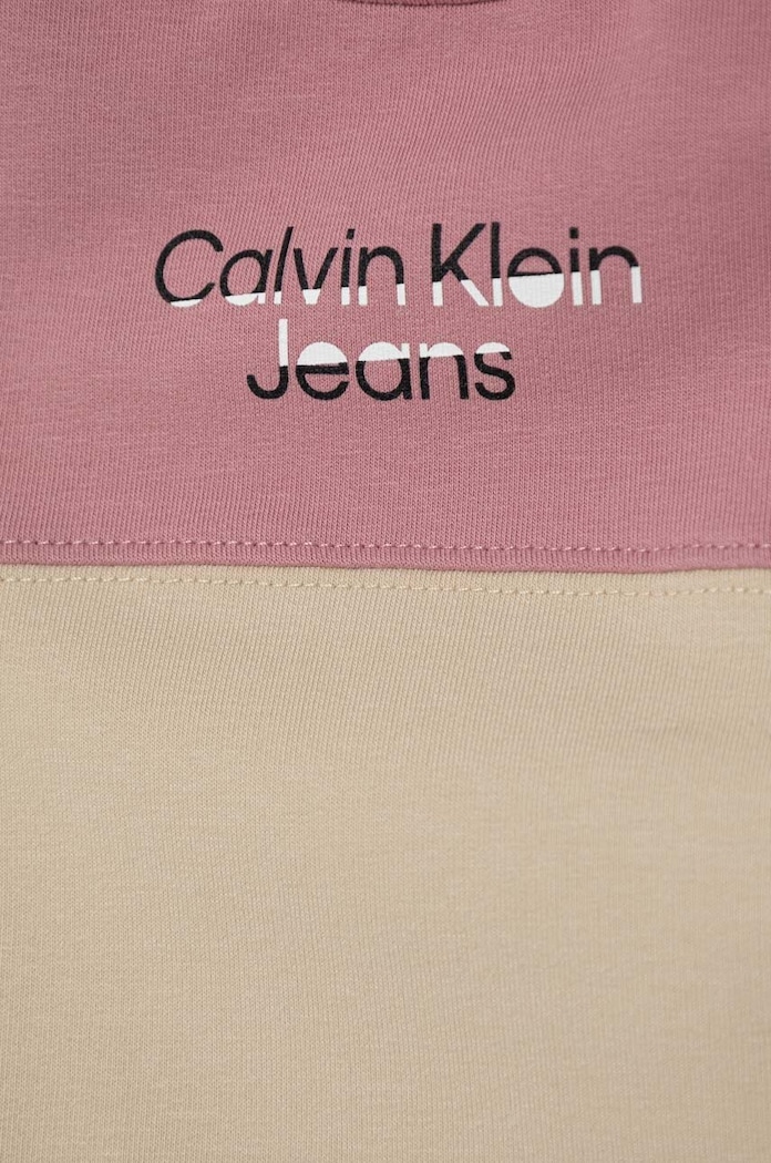 Chłopiec Calvin Klein Jeans dres dziecięcy IN0IN00088.9BYX różowy