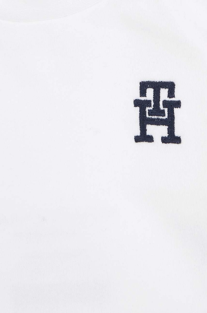 Chłopiec Tommy Hilfiger dres niemowlęcy KN0KN01688.9BYX biały