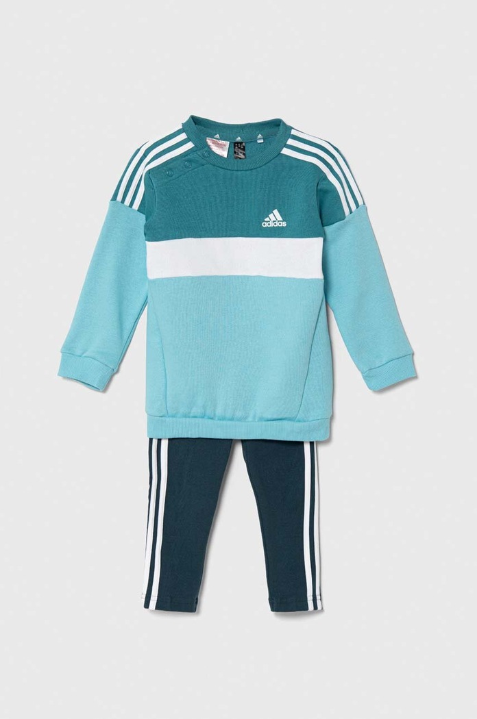 Παιδική φόρμα adidas πλεκτό ύφασμα τιρκουάζ IJ6326