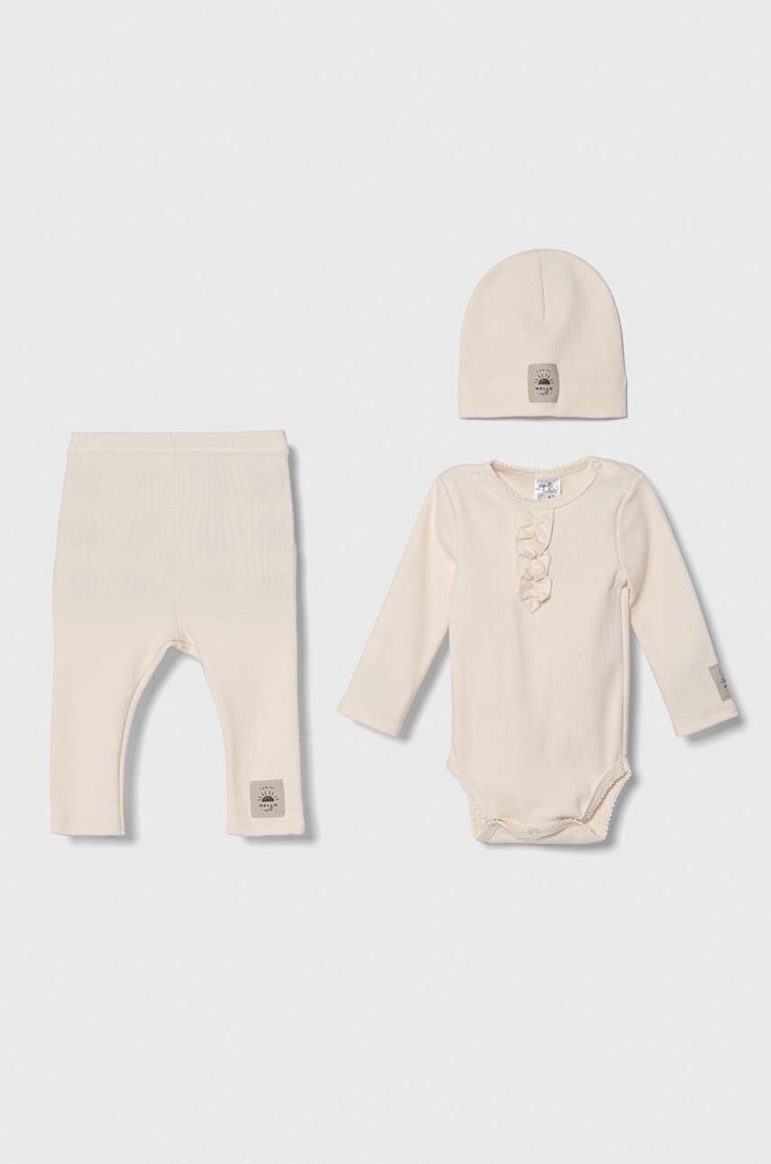 Jamiks compleu bebe tricotaj bej KAJA.I.Komplet.JZG369.K