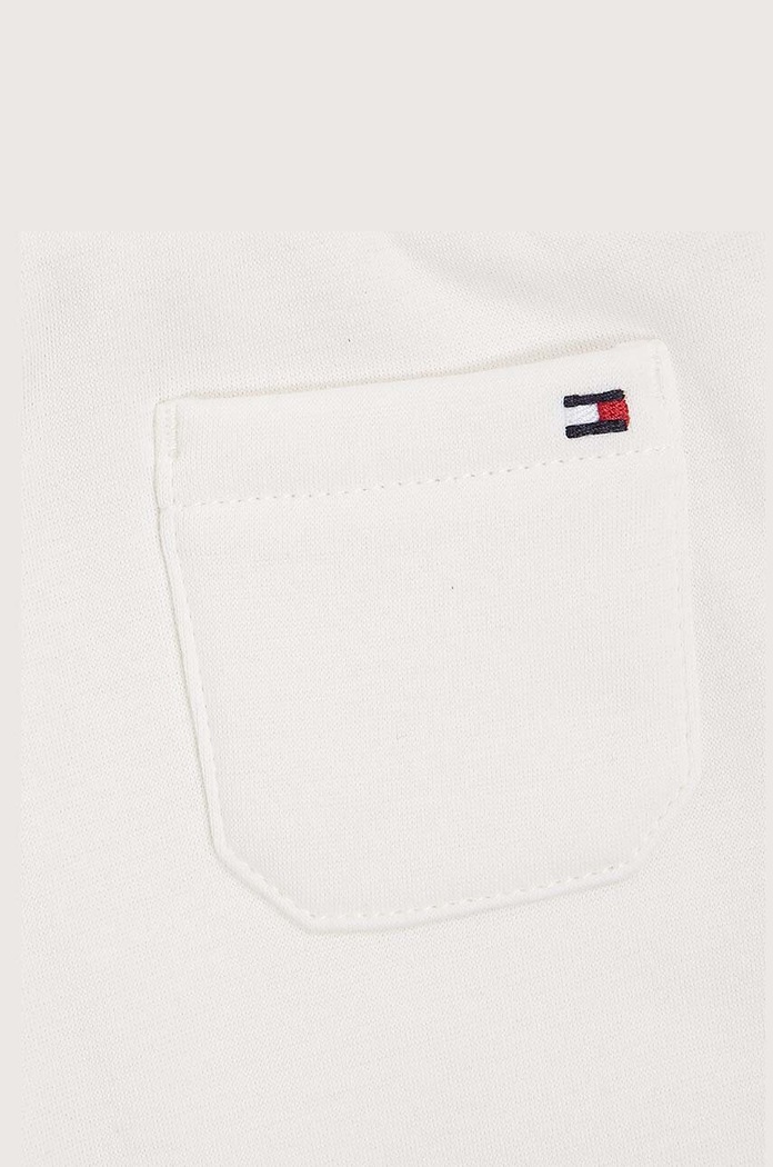 Chłopiec Tommy Hilfiger dres dziecięcy KN0KN01698.9BYX biały