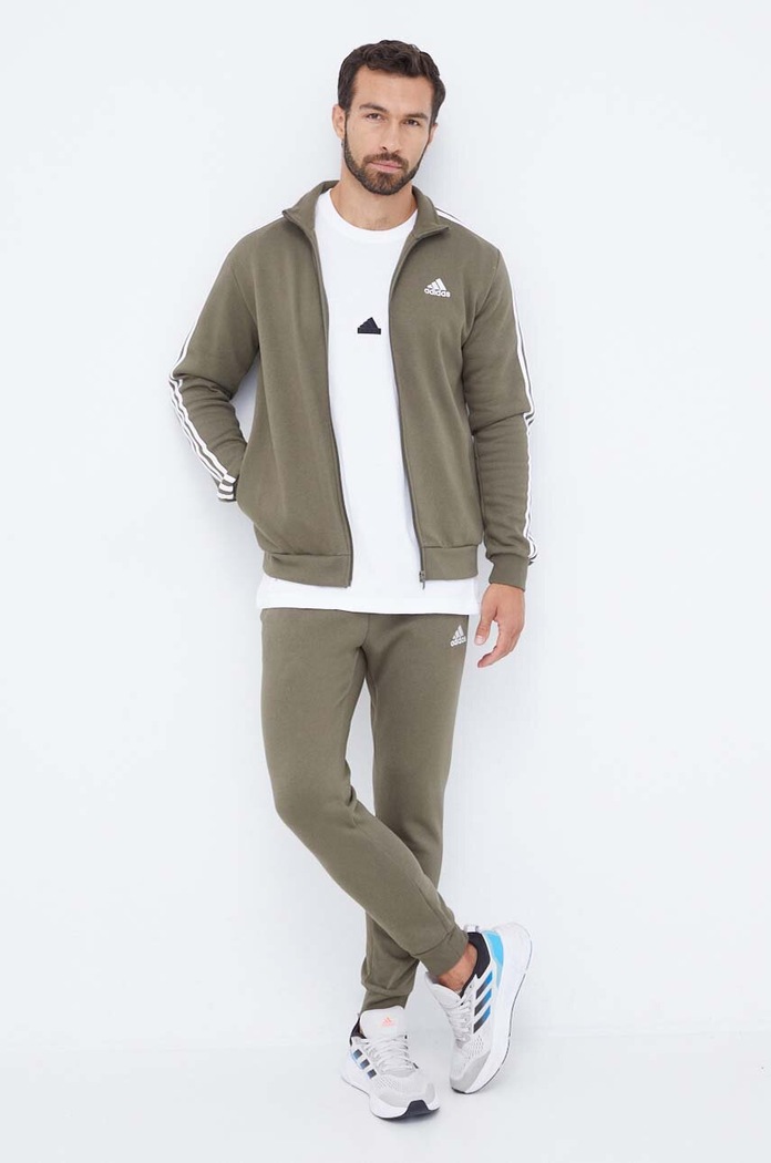 adidas dres Essentials dzianina zielony IJ6071