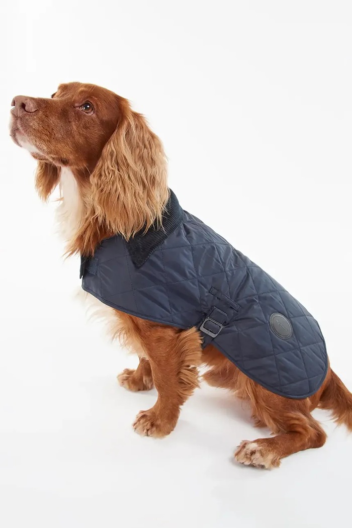 Плащ для собаки Barbour Quilted Dog Coat темно-синій DCO0004