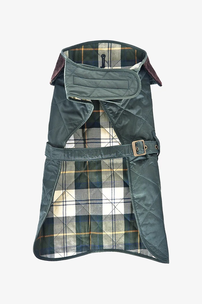 Barbour Płaszcz dla psa Quilted Dog Coat DCO0004 zielony AA00