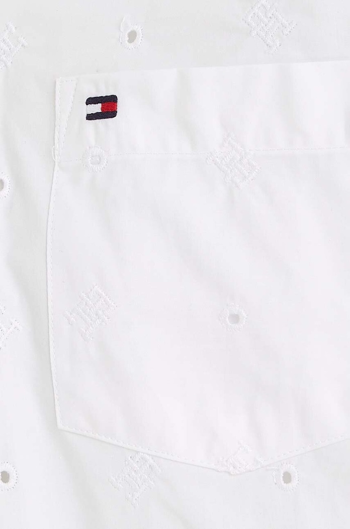 Tommy Hilfiger koszula bawełniana dziecięca biały KB0KB08311.128.176.9BYX