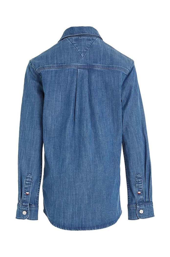 CHLAPEC Dětská riflová košile Tommy Hilfiger KB0KB08519.128.176.9BYX modrá